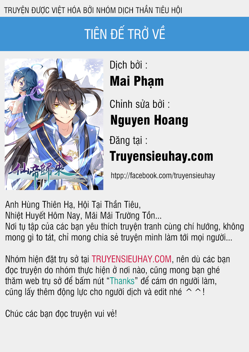 Tiên Đế Trở Về chapter 13 - Hamtruyen.vn