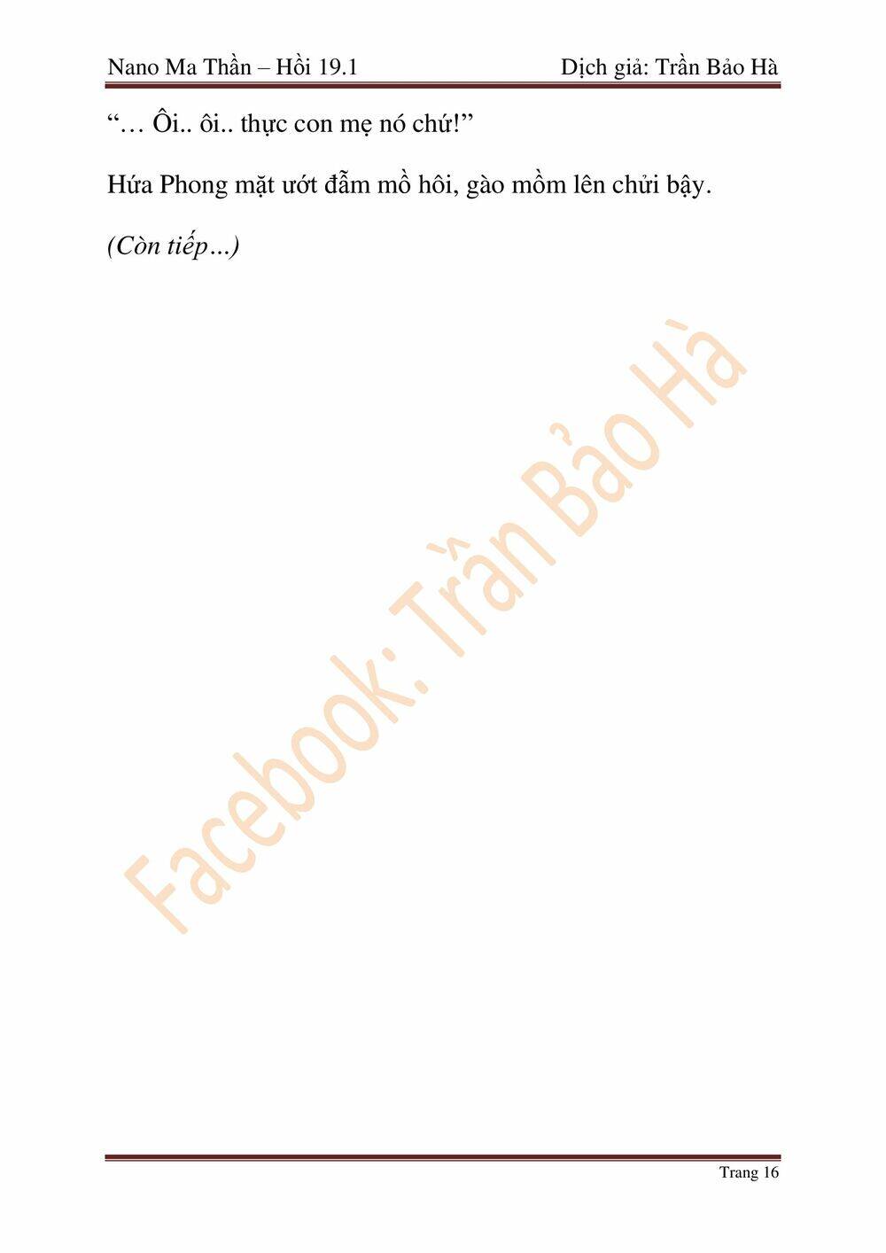 Ngã Lão Ma Thần chapter 46 - Upload bởi truyensieuhay.com