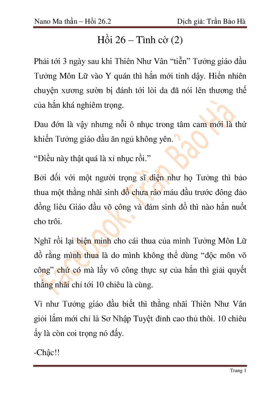 Ngã Lão Ma Thần chapter 67 - Upload bởi truyensieuhay.com