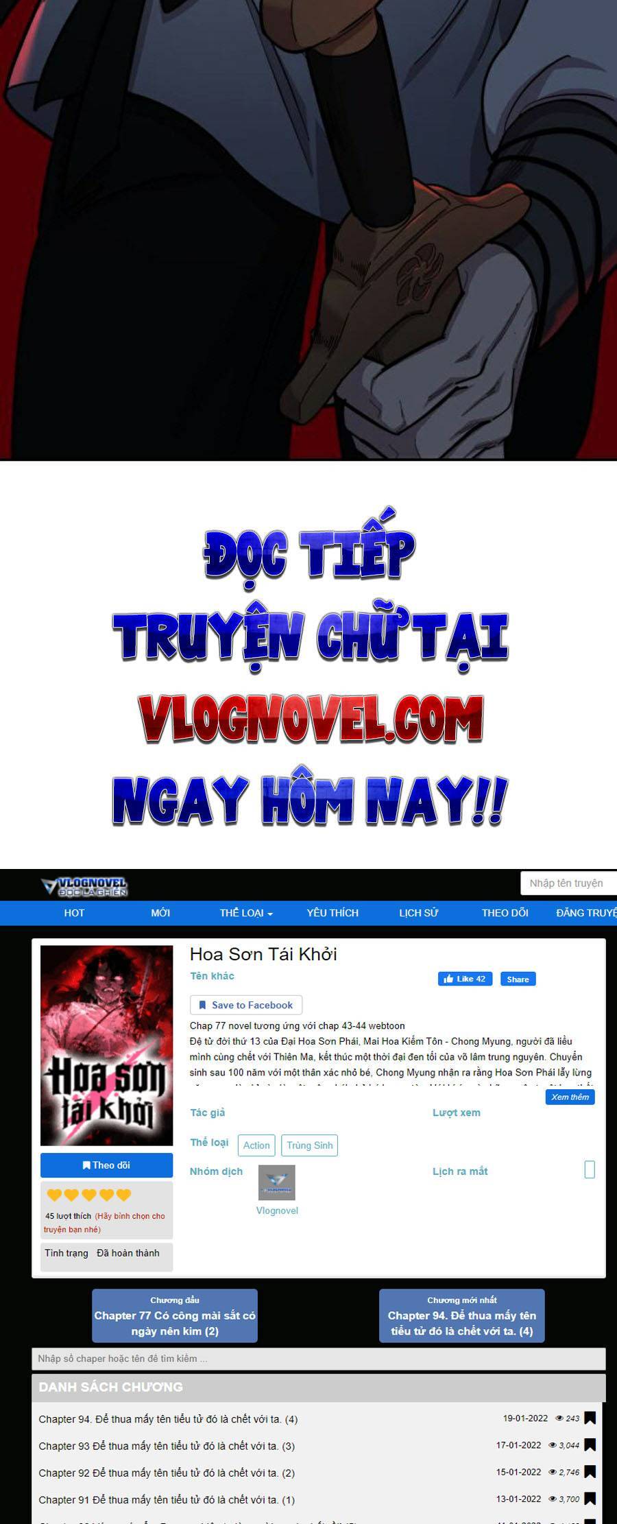 Hoa Sơn Tái Xuất chapter 48 - Upload bởi truyensieuhay.com