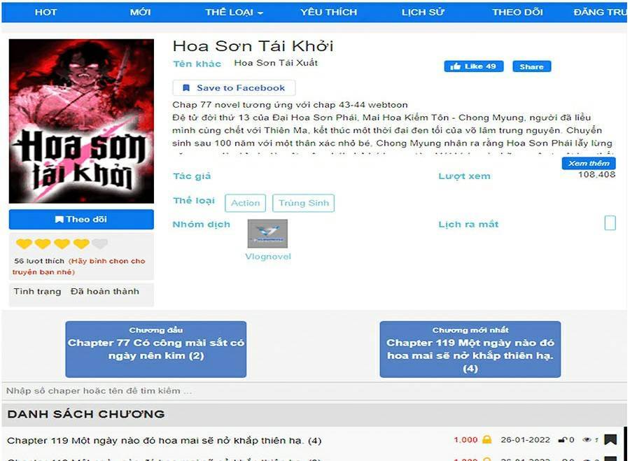 Hoa Sơn Tái Xuất chapter 49 - Upload bởi truyensieuhay.com