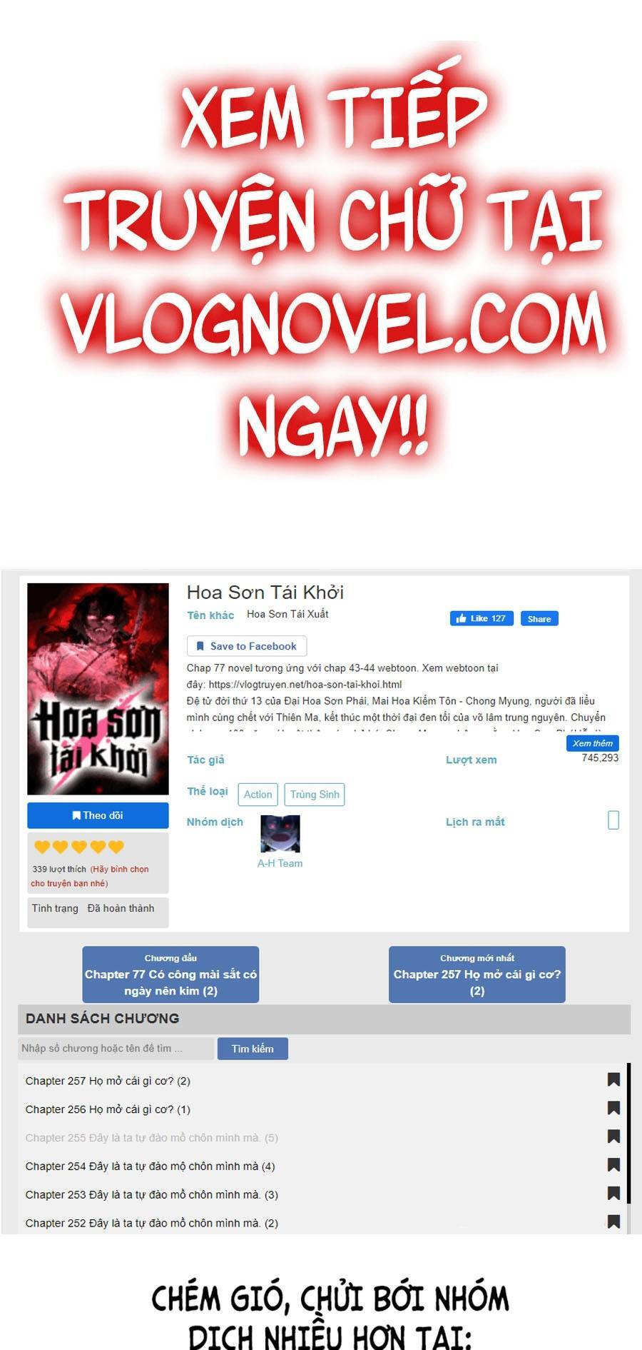 Hoa Sơn Tái Xuất chapter 55 - Upload bởi truyensieuhay.com