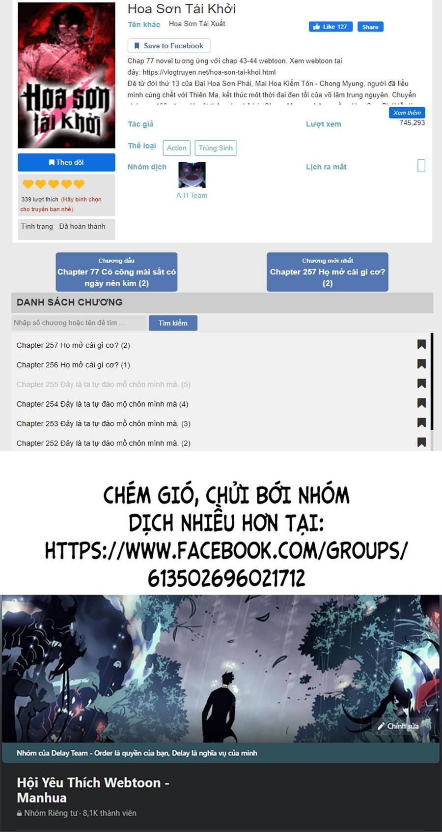 Hoa Sơn Tái Xuất chapter 55 - Upload bởi truyensieuhay.com
