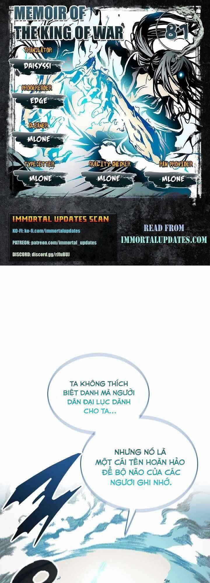 Hồi Ức Của Chiến Thần chapter 81 - Upload bởi truyensieuhay.com