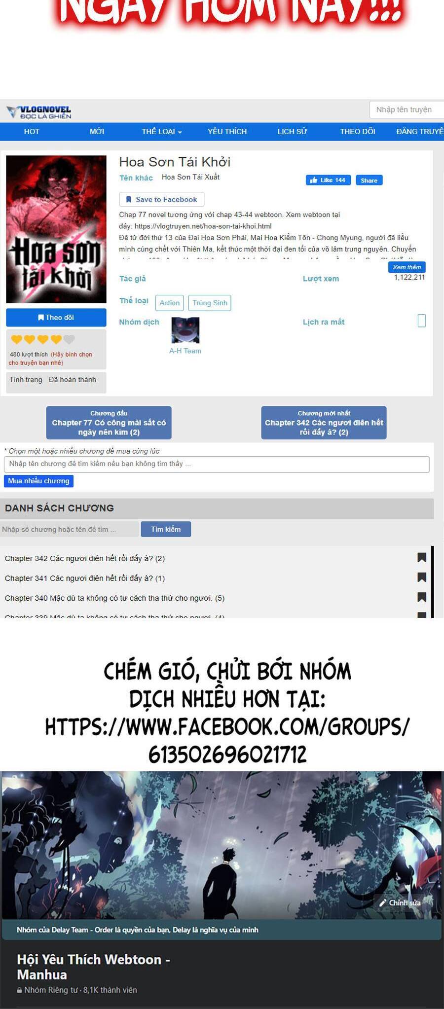 Hoa Sơn Tái Xuất chapter 58 - Upload bởi truyensieuhay.com