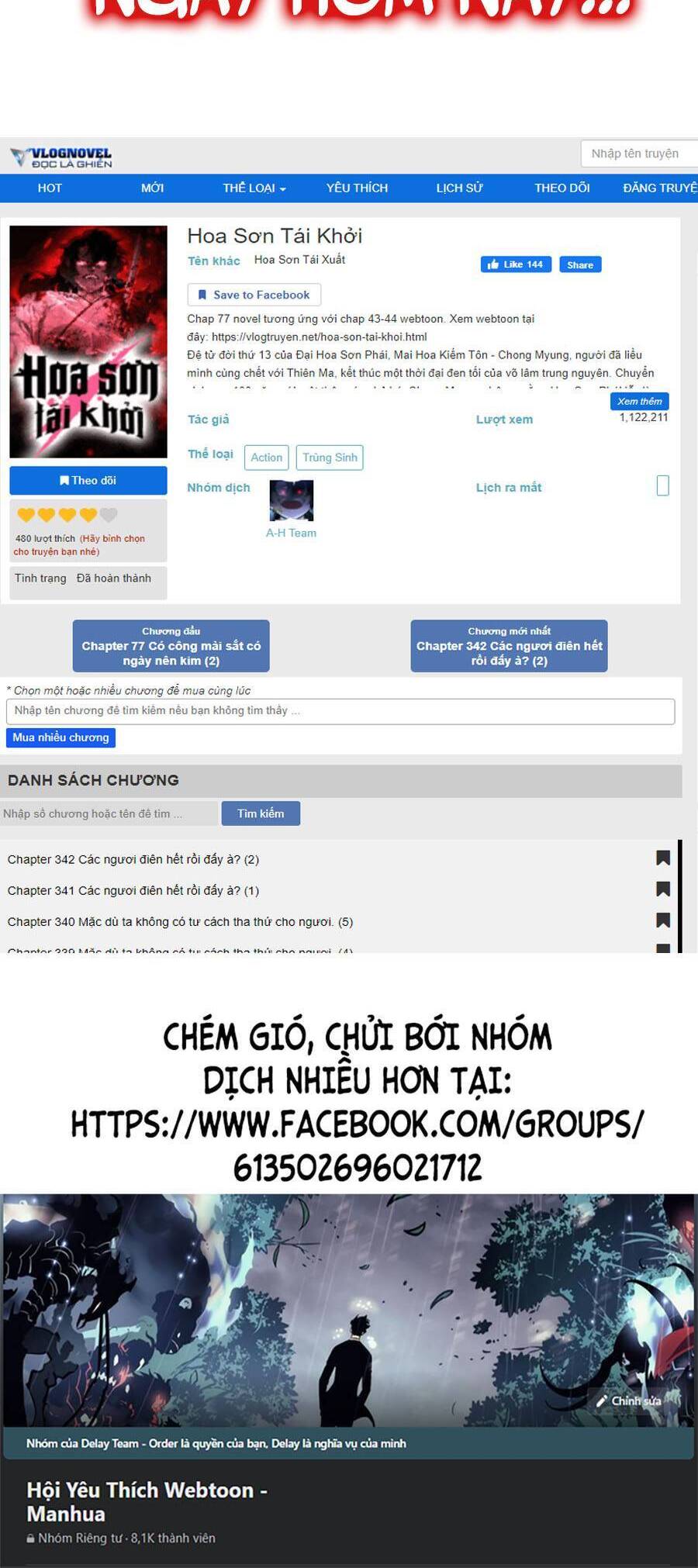 Hoa Sơn Tái Xuất chapter 58 - Upload bởi truyensieuhay.com
