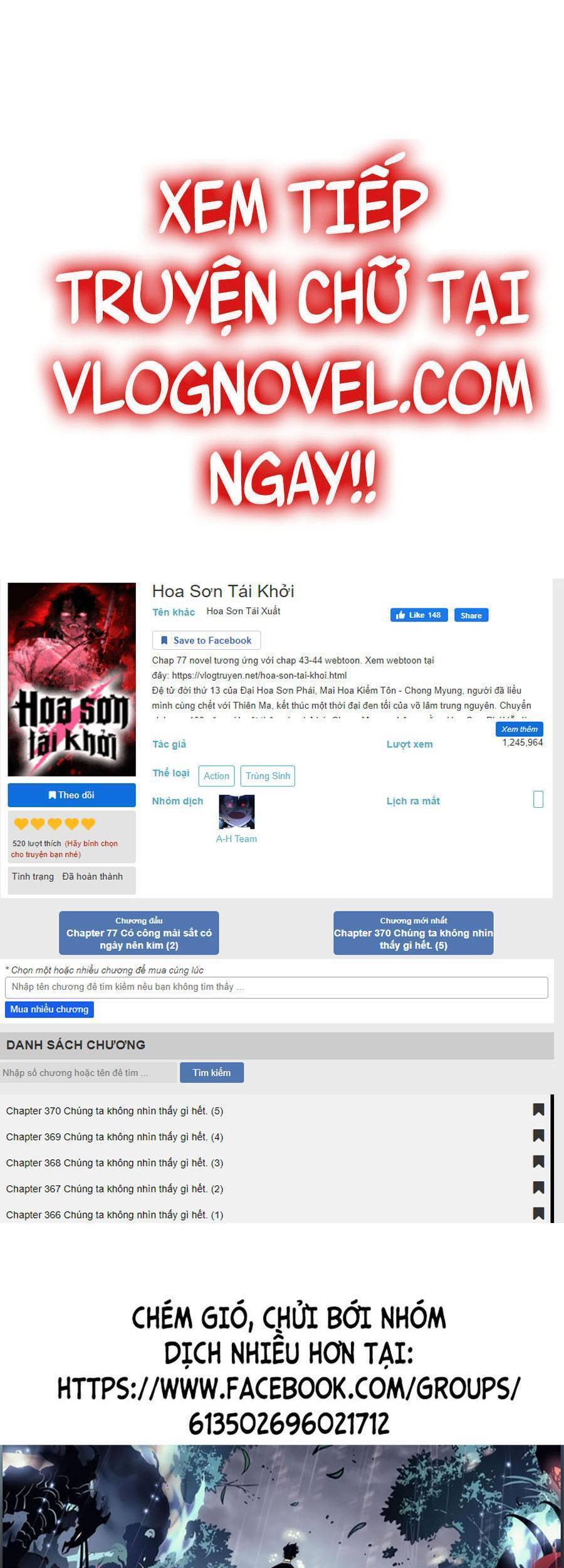 Hoa Sơn Tái Xuất chapter 60 - Upload bởi truyensieuhay.com