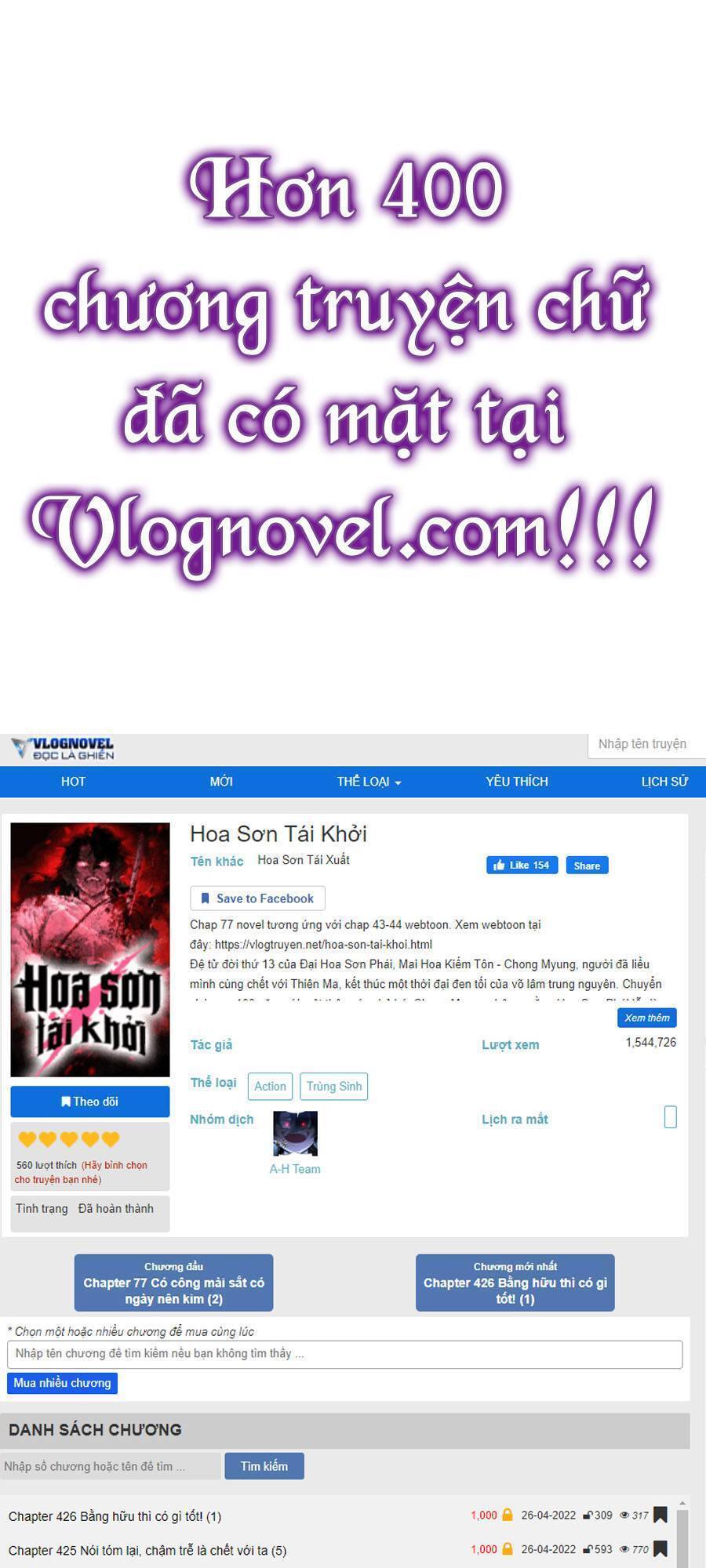 Hoa Sơn Tái Xuất chapter 61 - Upload bởi truyensieuhay.com