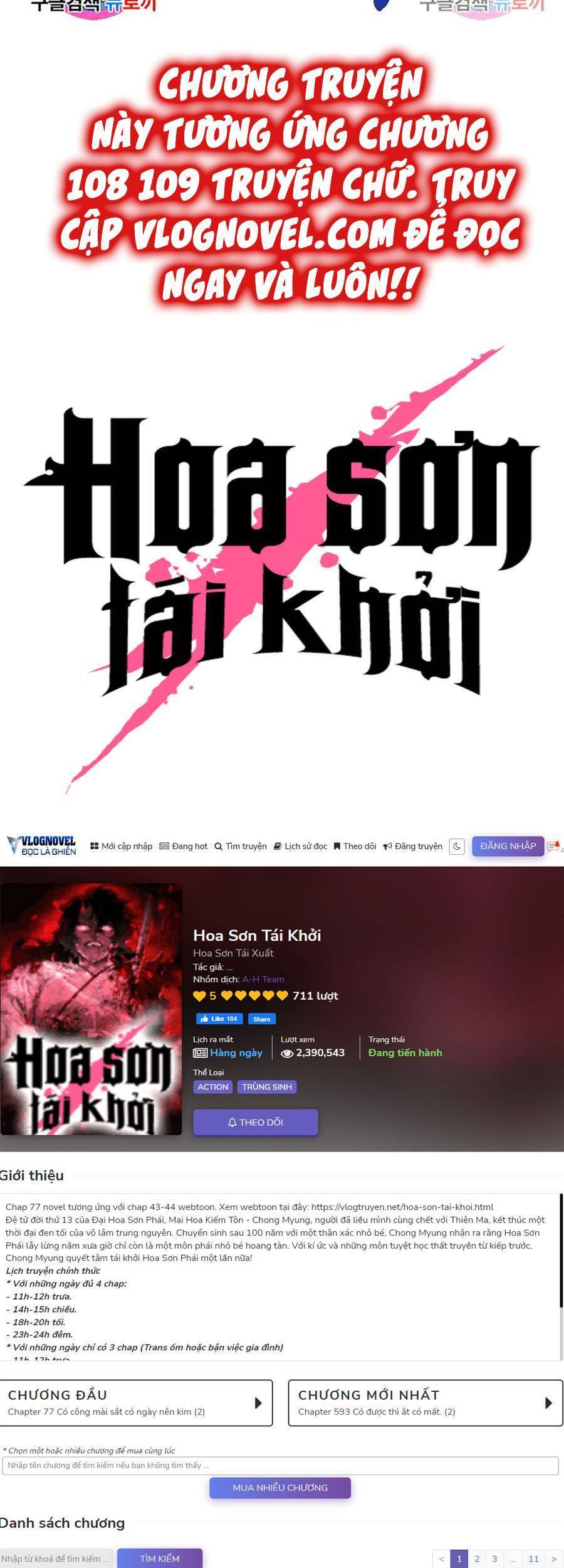 Hoa Sơn Tái Xuất chapter 67 - Upload bởi truyensieuhay.com