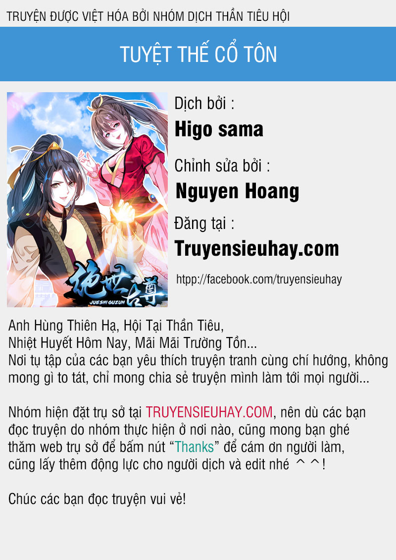 Tuyệt Thế Cổ Tôn chapter 1 - Upload bởi truyensieuhay.com